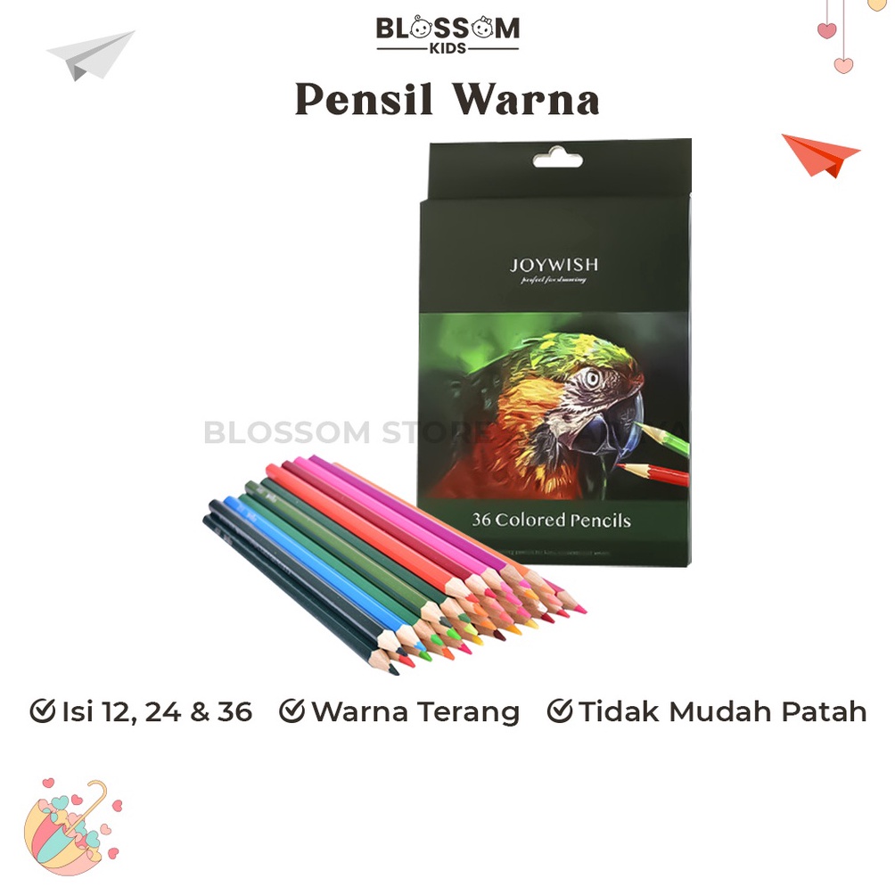 

KODE H93A Pensil Warna Joywish Warna Pekat Dan Lengkap Pensil Warna Panjang BLOSSOM KIDS