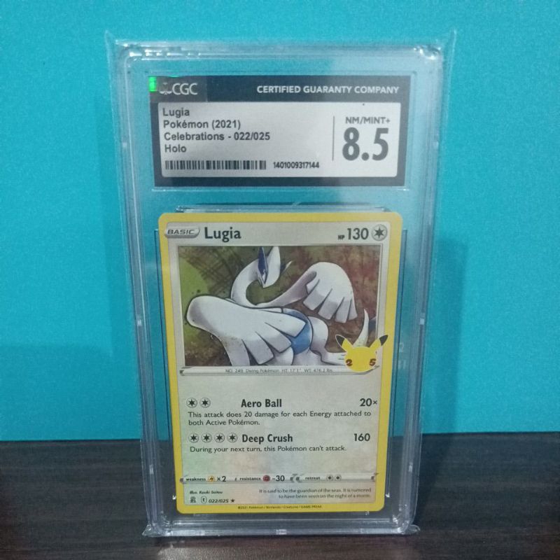 pokemon inggris CGC 8.5 Lugia Celebrations 022/025 Holo