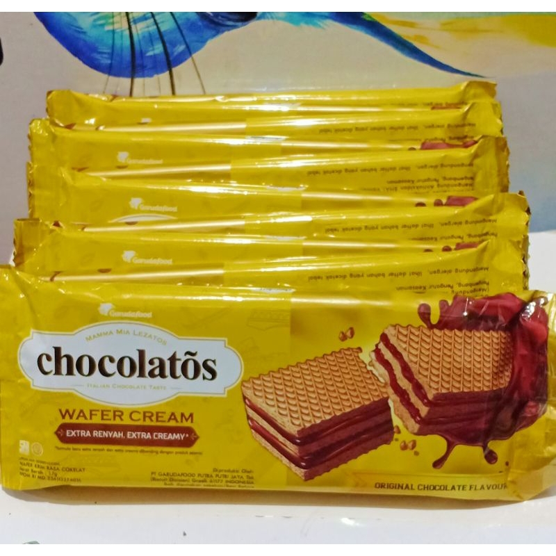 

WAFER CHOCOLATOS CREAM COKLAT 17 GR ISI 10