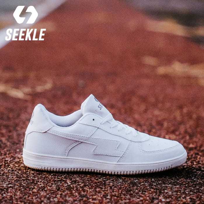 Sepatu sneakers putih polos pria wanita SEEKLE - sepatu olahraga - sepatu sneakers kasual