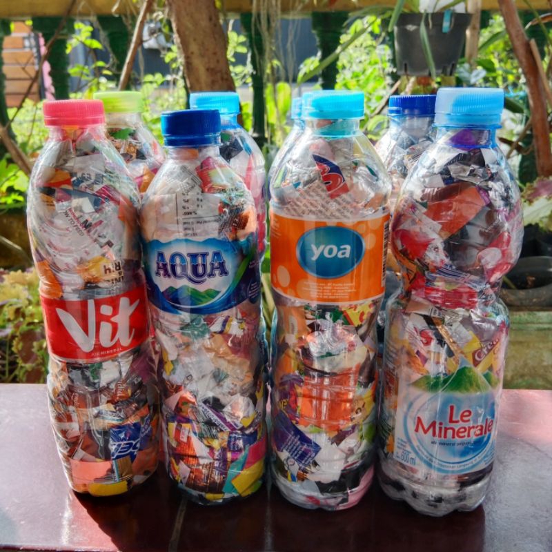

Ecobrick 600 ml - Bata Estetik Ramah Lingkungan - Daur Ulang Plastik