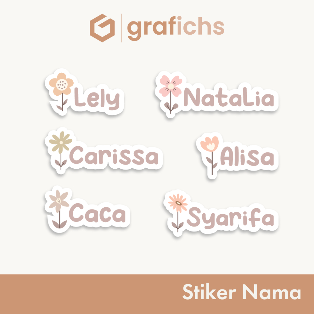

[33-60 pcs] Stiker Nama Alat Tulis Sekolah GISS51-60 by Grafichs