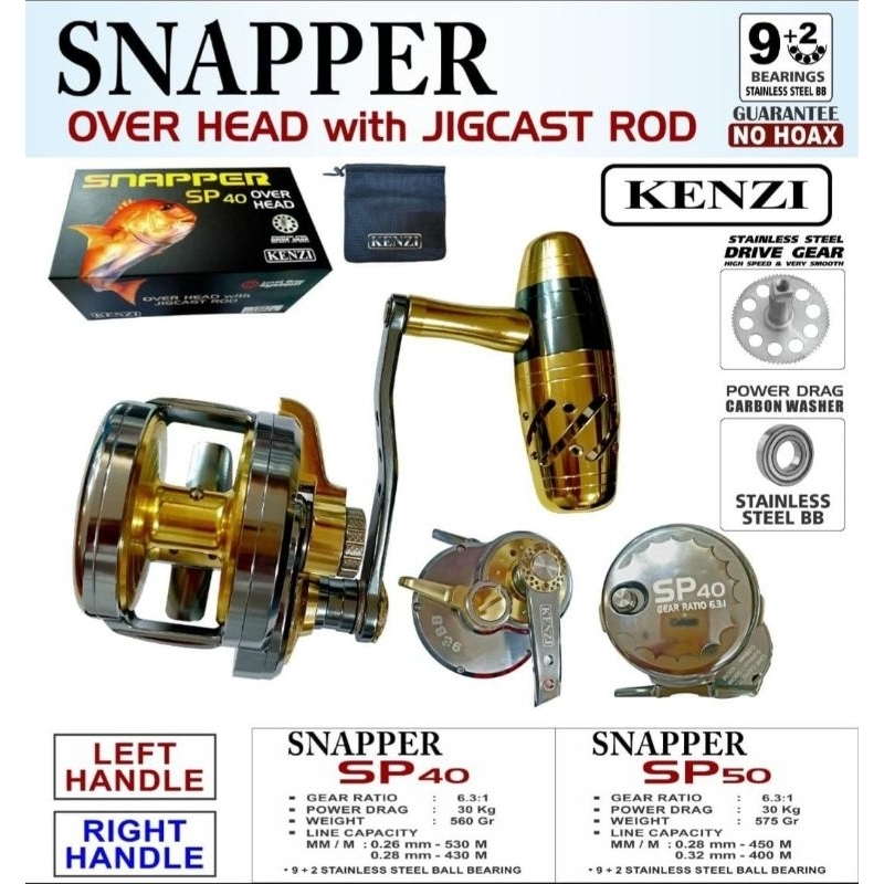 REEL PANCING OH KENZI SNAPPER SP 40