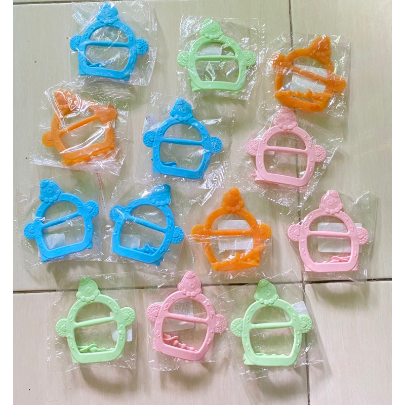 Mainan gigitan bayi gelang silicon