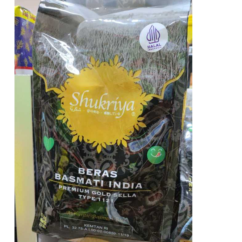 

Shukriya Beras Basmati India PREMIUM GOLD SELLA 1KG