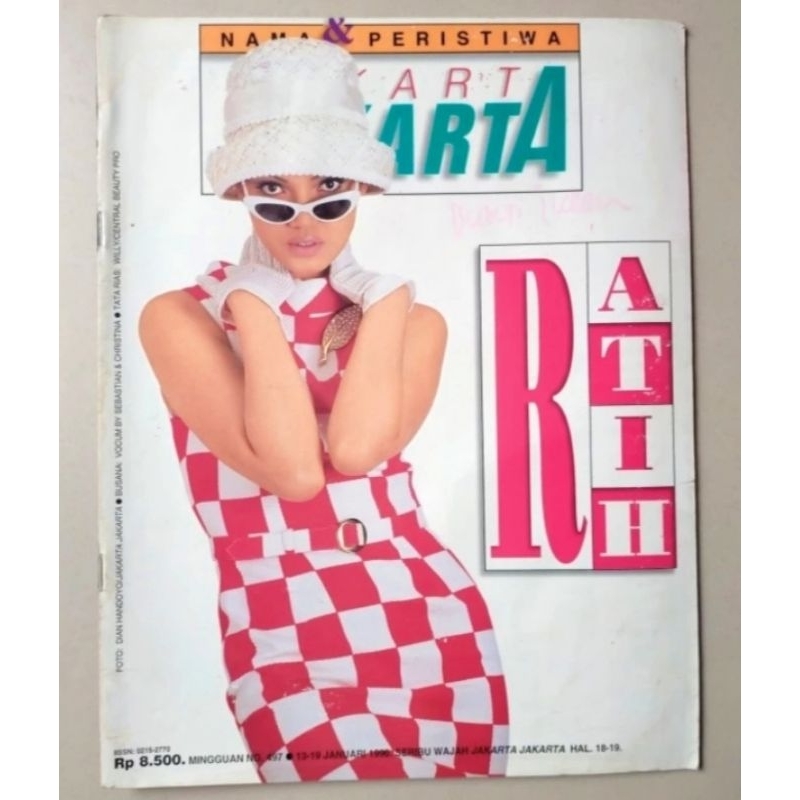 Majalah Jakarta Jakarta 13 Januari 1996;: Cover Ratih Sang - Inneke Koesherawaty - Cindy Crawford