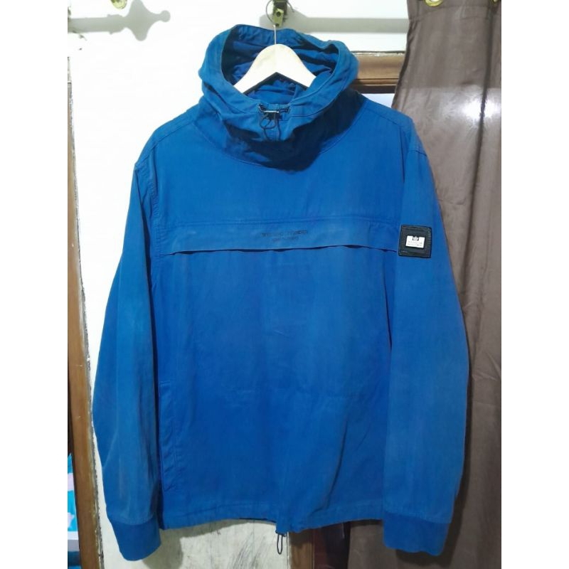weekend offender ortega smock jacket blue