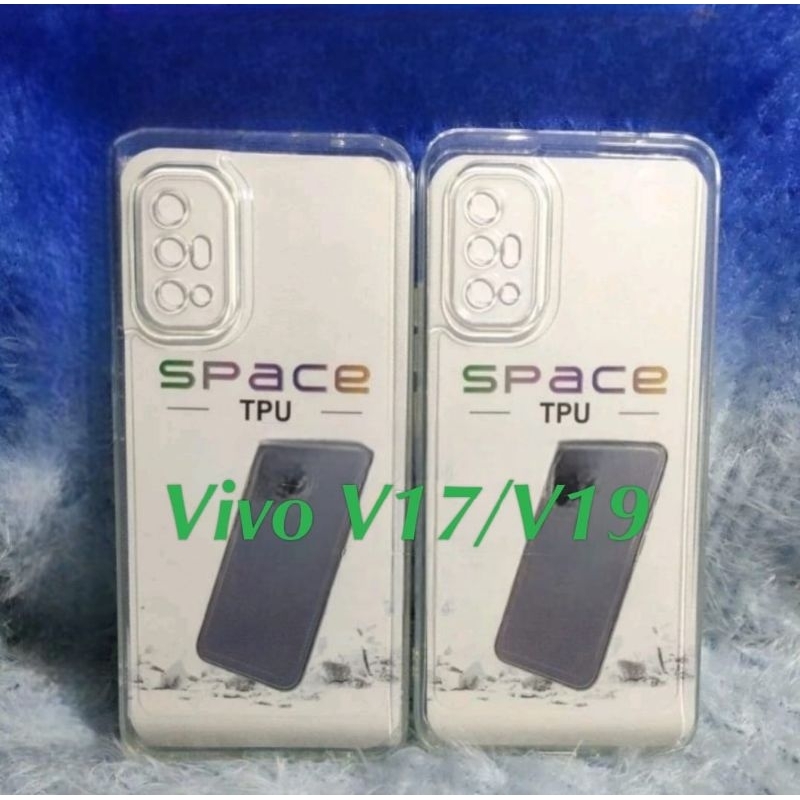 Softcase Casing VIVO V19/VIVO V17 Silikon Casing Bening Transparan pelindung belakang HP