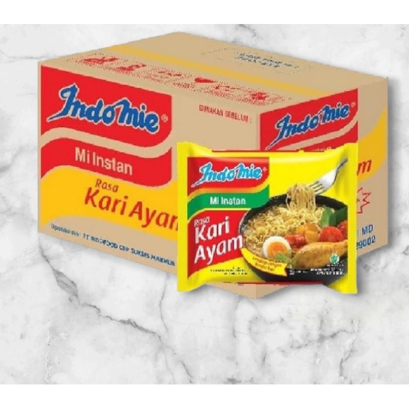 

Indomie kari ayam 1 dus isi (40 pcs) exp 2025