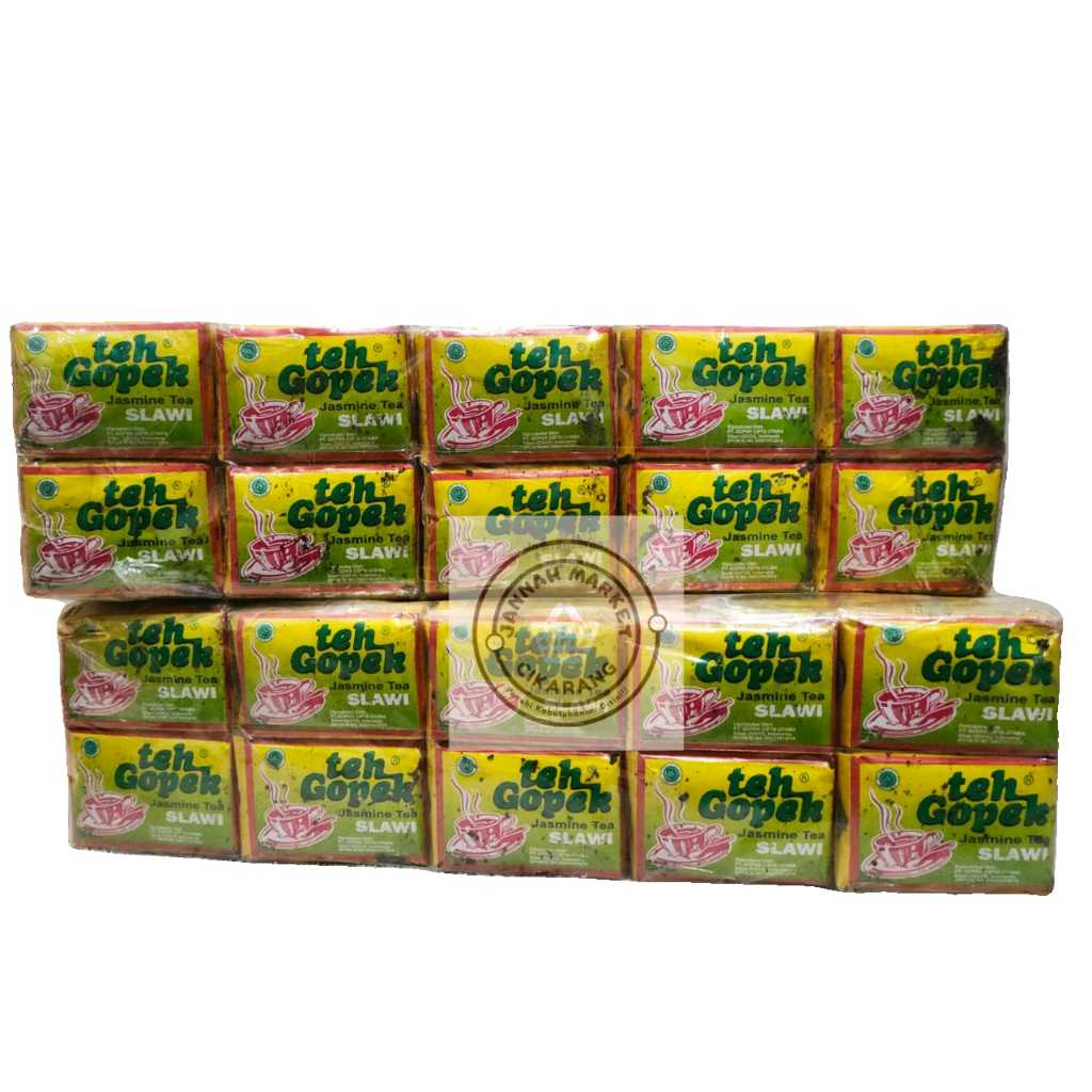 

Teh tubruk teh gopek super premium teh asli 1 slop kecil isi 10pcs @10gr