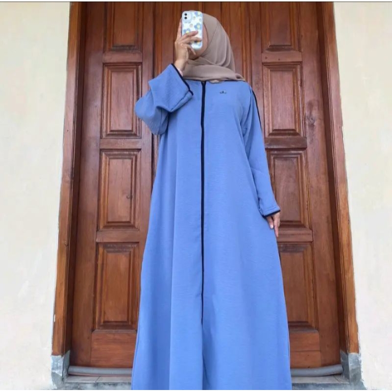 ABAYA FATIMAH/Abaya list hitam/Abaya standar/Abaya jumbo
