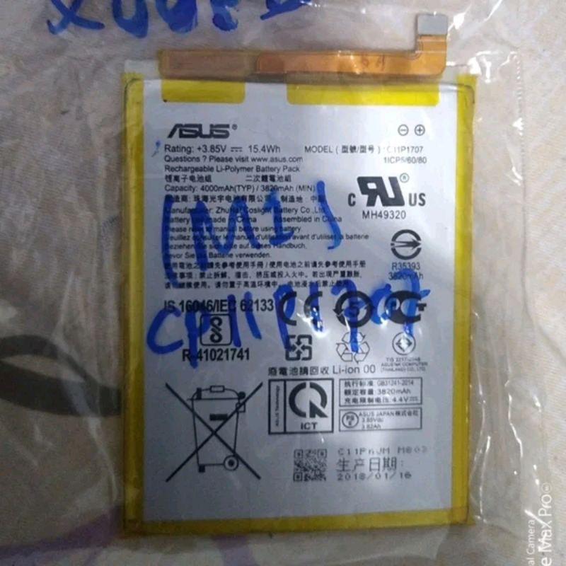 BATERAI BATRE ASUS ZENFONE MAX M1 X00PD ASUS ZB555KL ORIGINAL COPOTAN