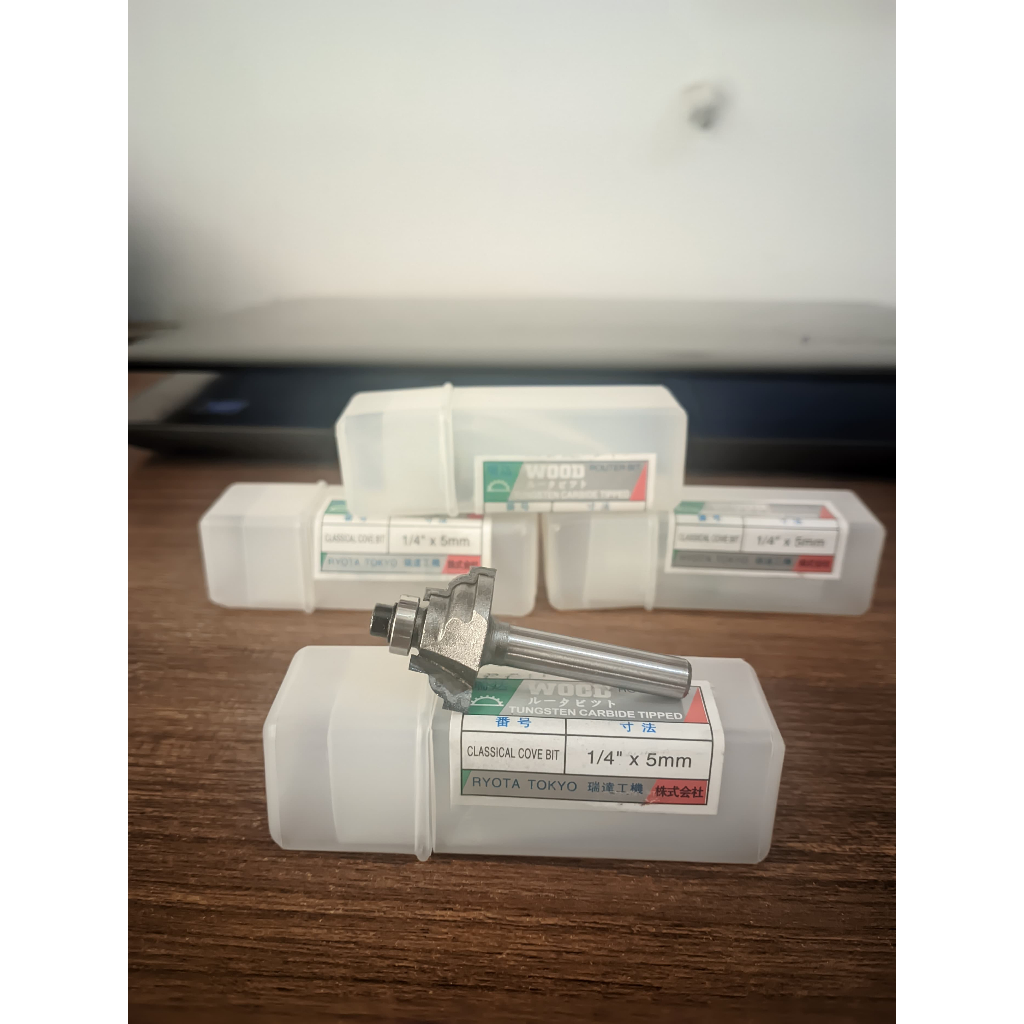 Mata Profil Classical Cove Bit 1/4 x 5mm Mata Mesin Trimmer Router Propil Lis Kayu WOOD