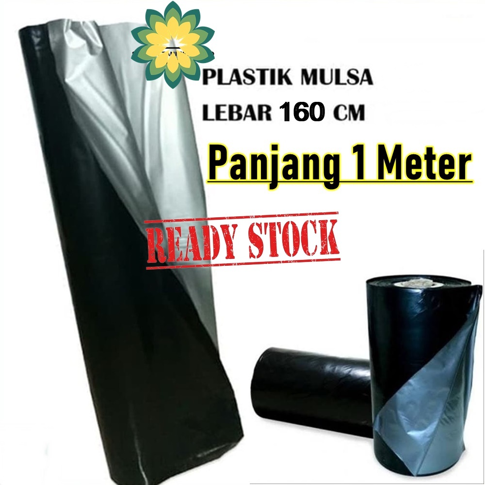 Plastik Mulsa 160 Cm 1 Meter Plastik Mulsa Hitam Perak