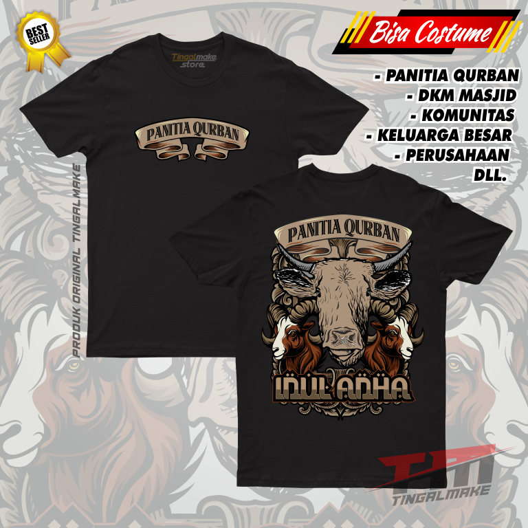 DTF | COSTUME QURBAN Z4 PANITIA QURBAN TSHIRT | KAOS QURBAN | SABLON DIGITAL DTF | SABLON SATUAN | T