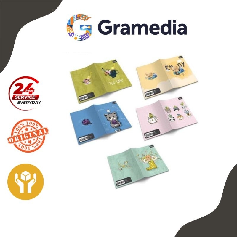 

Gramedia Mega - Estudee Buku Tulis Ukuran B5 Isi 10 Pcs Motif Fancy Cute Characters