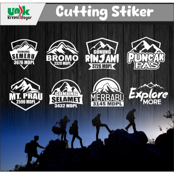 

CUTTING STIKER PENDAKI GUNUNG/PECINTA ALAM