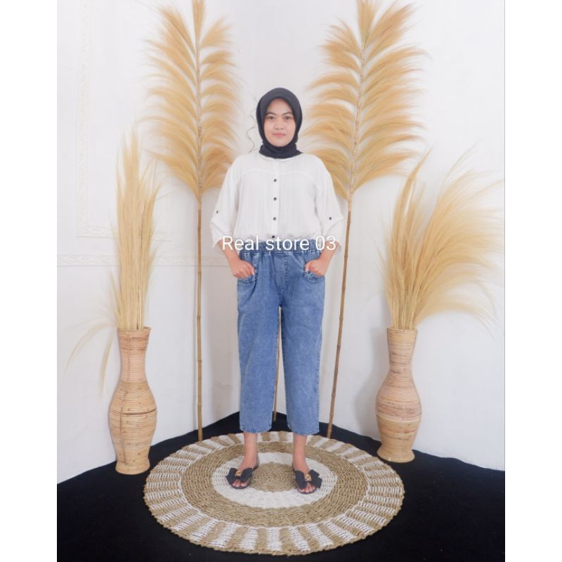 baggy pants jeans/Monica baggy pants/celana jeans wanita
