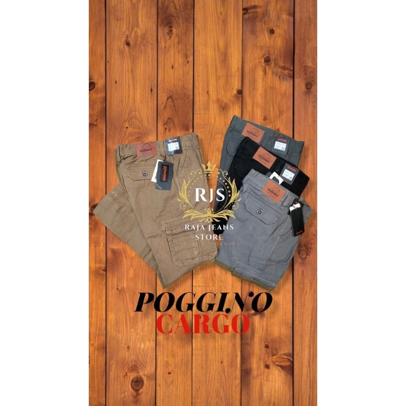 CELANA CARGO PANJANG PRIA KATUN POGGINO ORIGINAL