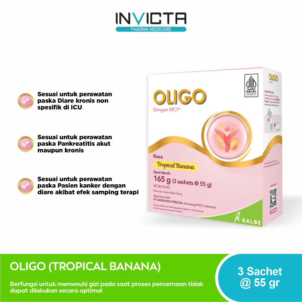 

Oligo Tropical Banana (Susu untuk Malabsorbsi Saluran Cerna) - 165 g