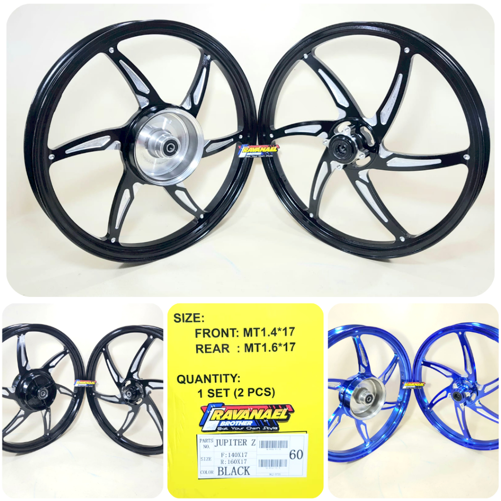 Velg Pelek Racing VND Six Star V2 Yamaha Jupiter Z MX135 MX 135 Lama Old Palang 6