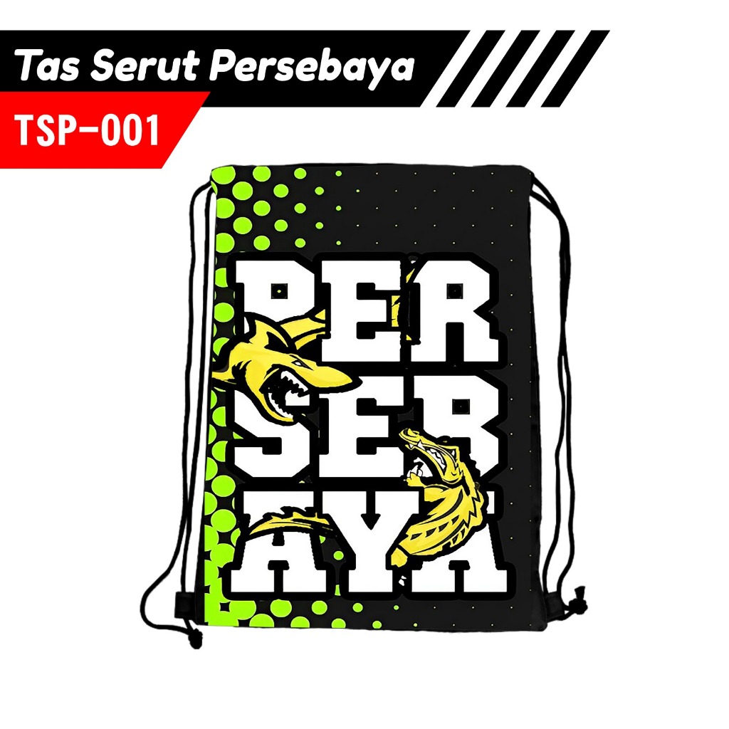 Tas Serut Custom Persebaya/Tas Serut Desain Kartun Minion/Tas Serut Custom Keren