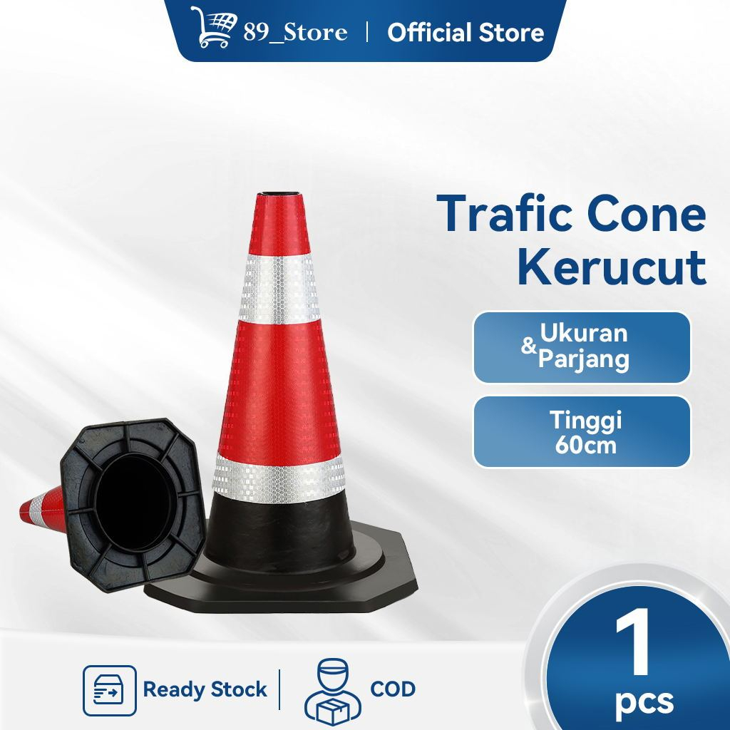 TRAFFIC CONE KERUCUT LALU LINTAS / KERUCUT PEMBATAS LALU LINTAS / TIANG PARKIR MURAH