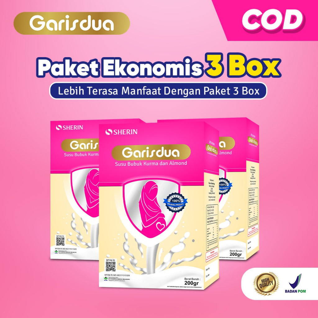 

Susu Garisdua Wanita PROMO BUNDLING PROMIL 3 PCS Etawa Premium 200gram