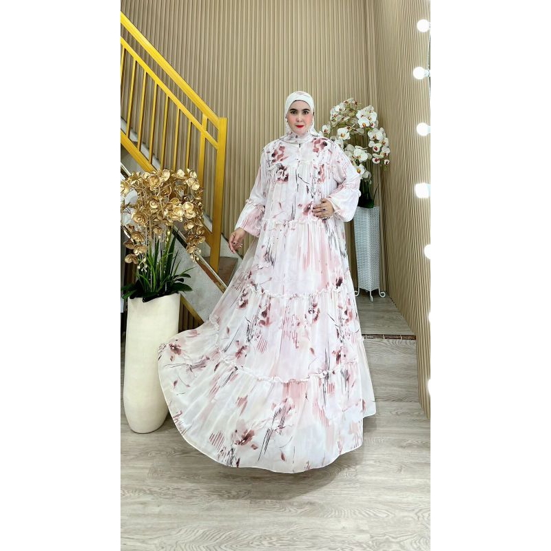 BISA COD (ADEEVA SERIES BY AZEEZA SYARI ORI PREMIUM GAMIS AZEEZA TERBARU