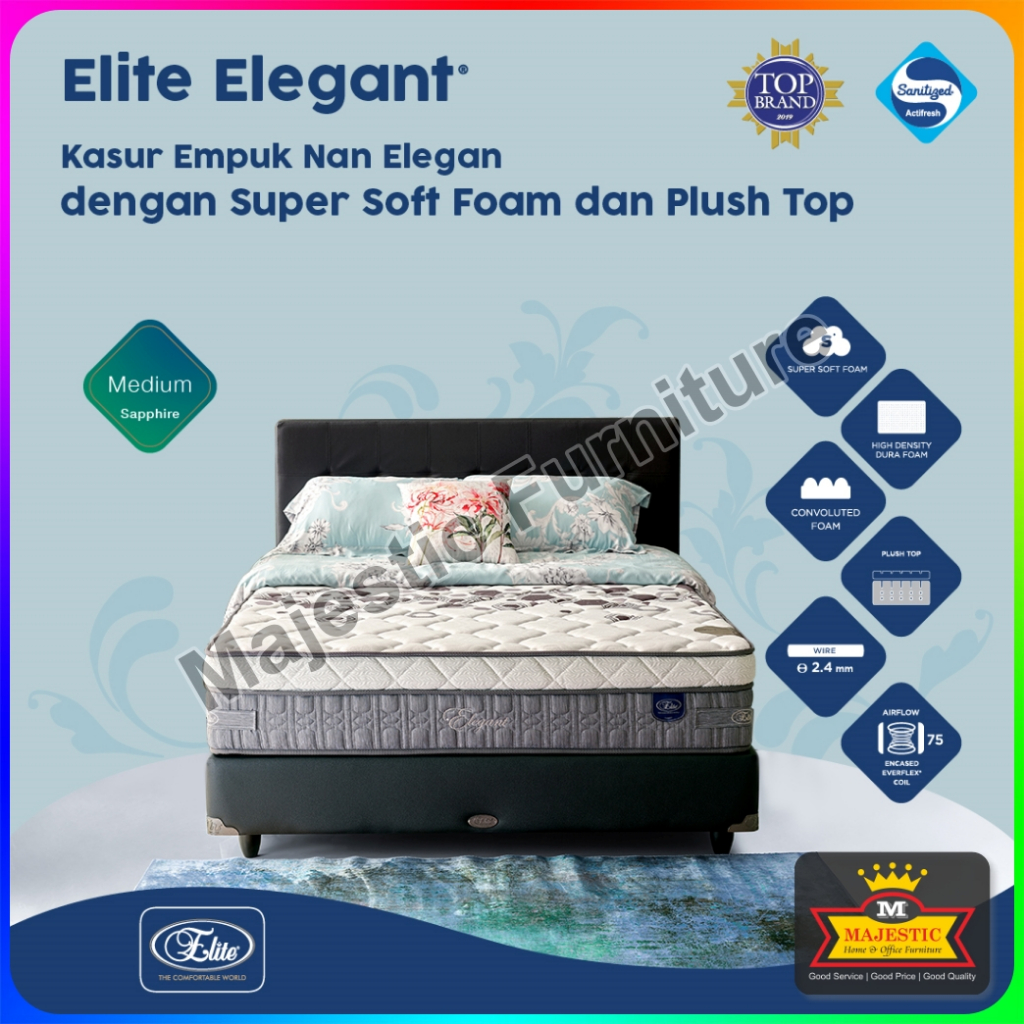 Set Spring Bed - Elite Elegant Clover - 160 x 200