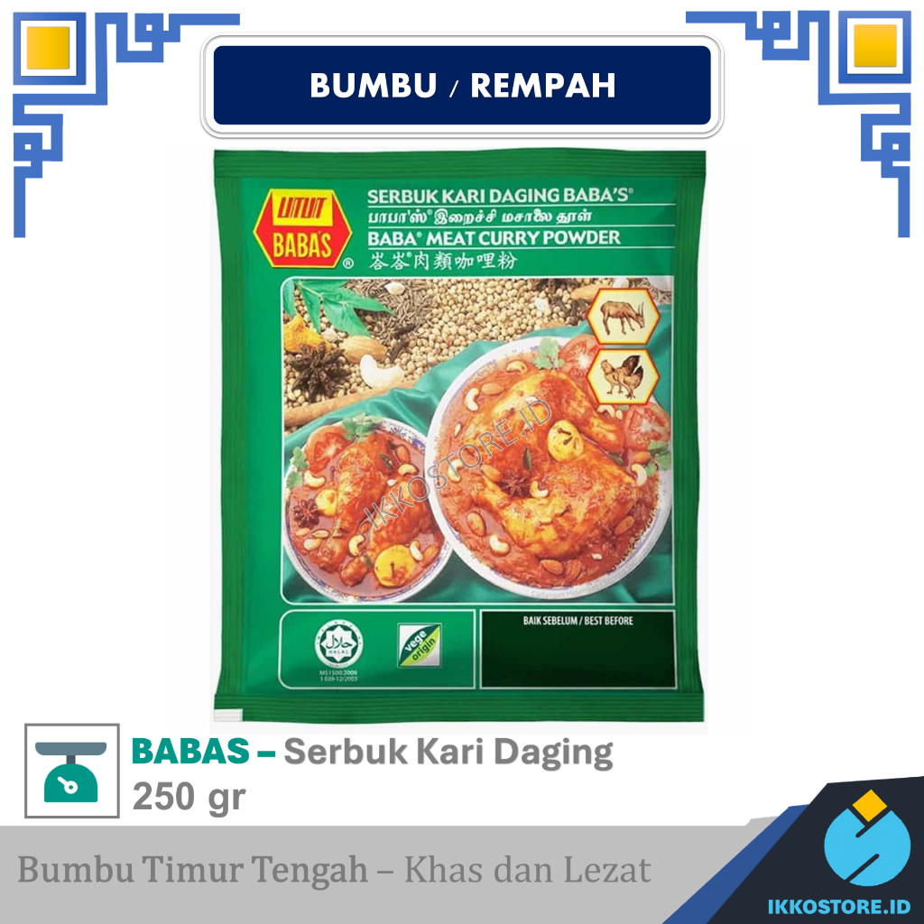 

Babas meat curry powder 250gr bumbu untuk kari daging