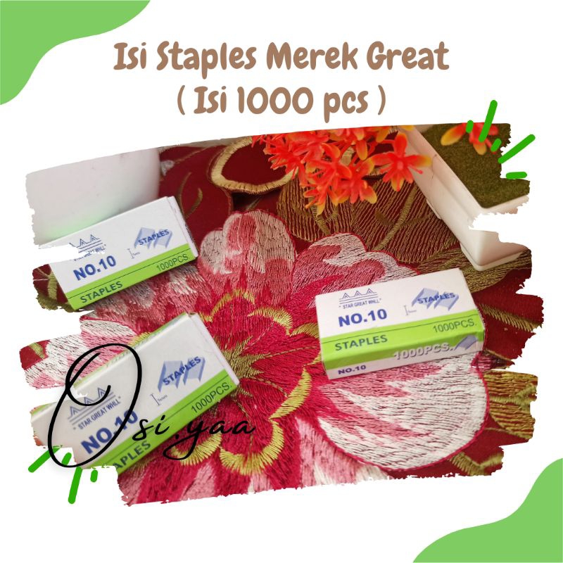 

Isi Ulang Straples Merek Great #isi 1000 pcs