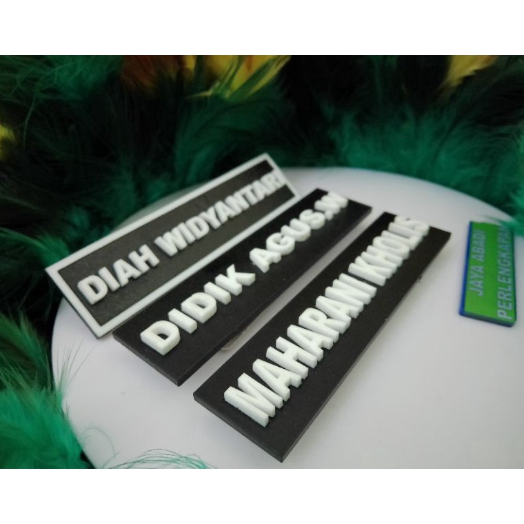 

KODE M35G NAME TAG Papan Nama Text Timbul Dan Non Timbul