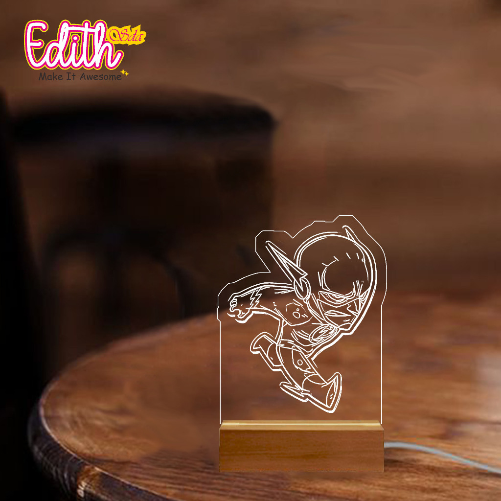 [BUKAN PO]  Lampu Hias Lampu Tidur Akrilik LED Marvel / Standing Lamp Acrylic LED Marvel