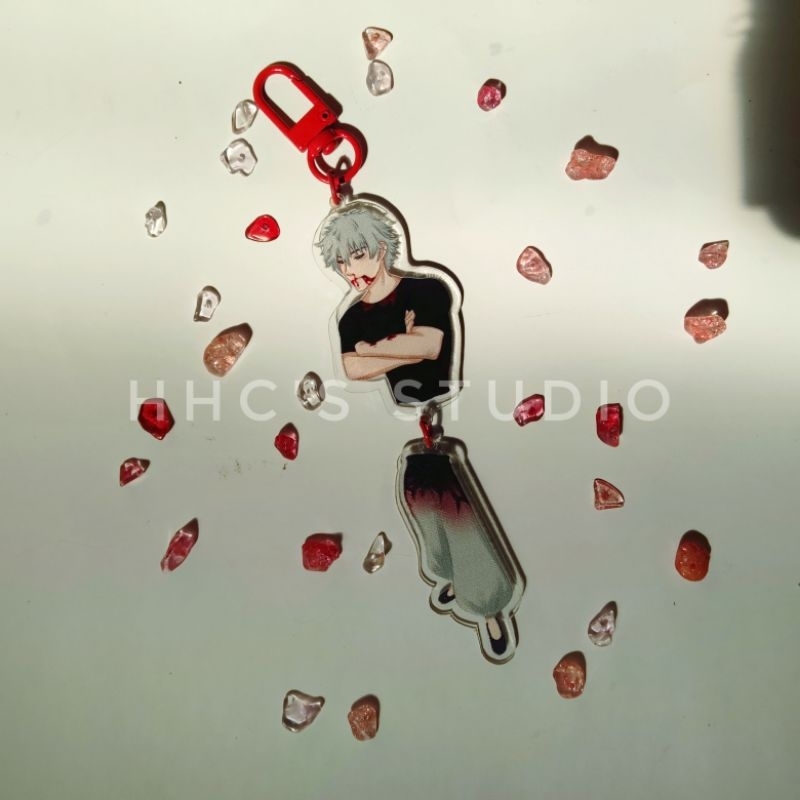 Keychain/Ganci Gojo G̶a̶n̶t̶u̶n̶g̶ Ganteng | Jujutsu Kaisen unofficial Merch, Gojo Satoru