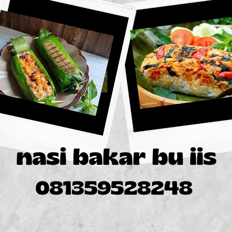

Nasi bakar ayam jamur & teri