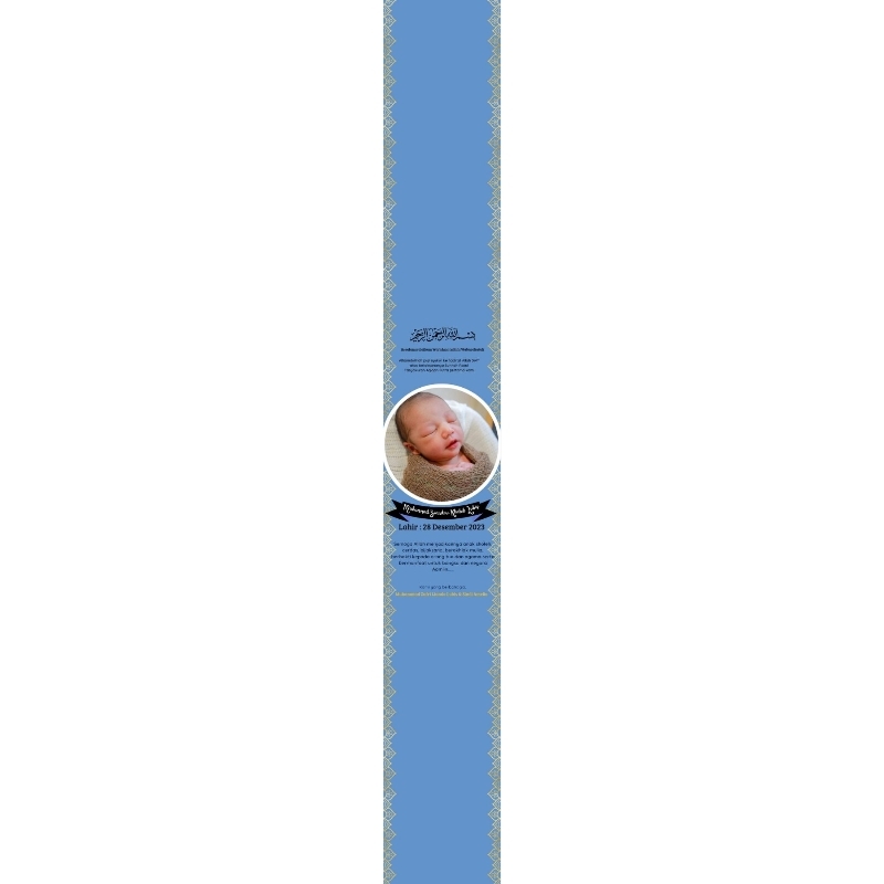 Print Cetak Paper belt, seal Packaging custom