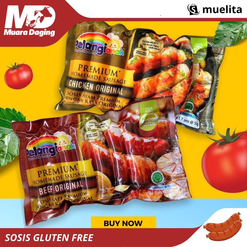 

SOSIS AYAM & SOSIS SAPI GLUTEN FREE NON MSG - AMAN UNTUK ANAK ANAK