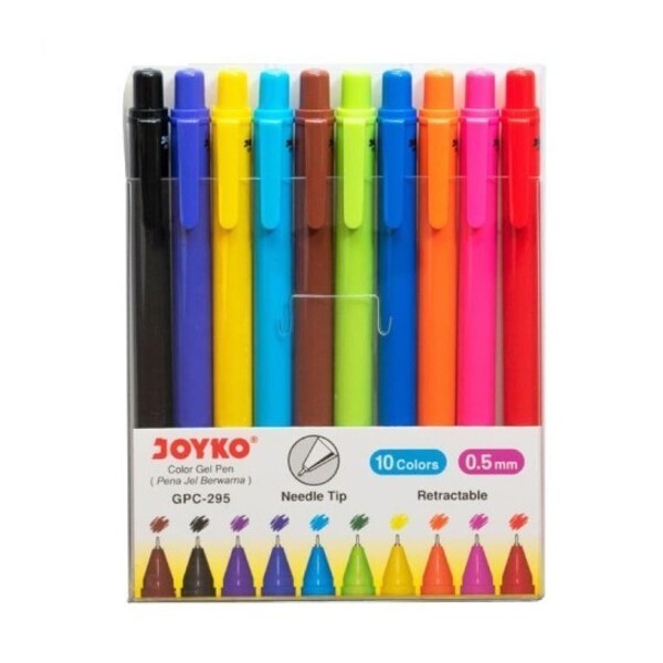 

[ SET ] Color Gel Pen Warna Warni - Joyko GPC-295 10 Warna MURAH!