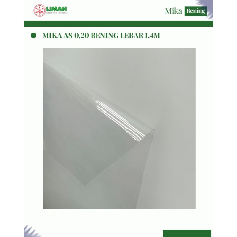 

Mika AS 0,20 Bening Lebar 1,4m