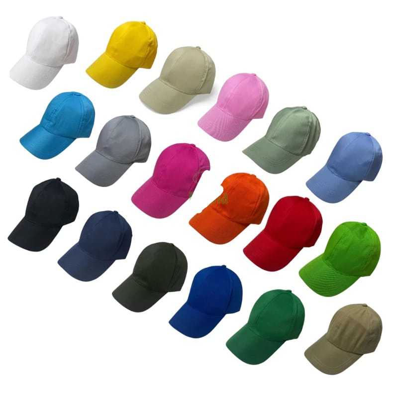 Topi Polos Denim/Topi Dewasa/Aksesoris Kepala