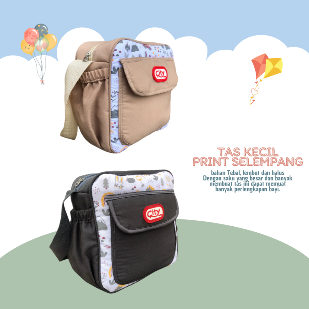 Tas Bayi Kecil Multifungsi / Tas Bayi Lucu Print