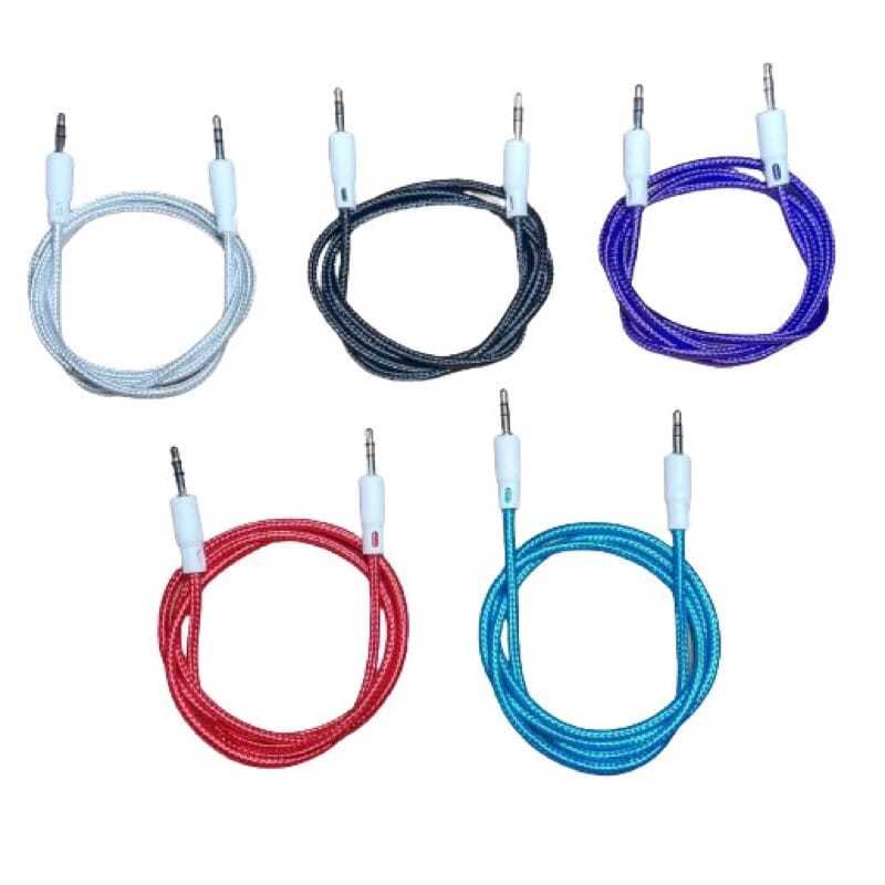 Kabel Audio 1M / Kabel Jack Aux 3.5mm / Kabel AUX Audio Jack 1in1 3.5mm 100cm / Kabel Aux HP Kompute