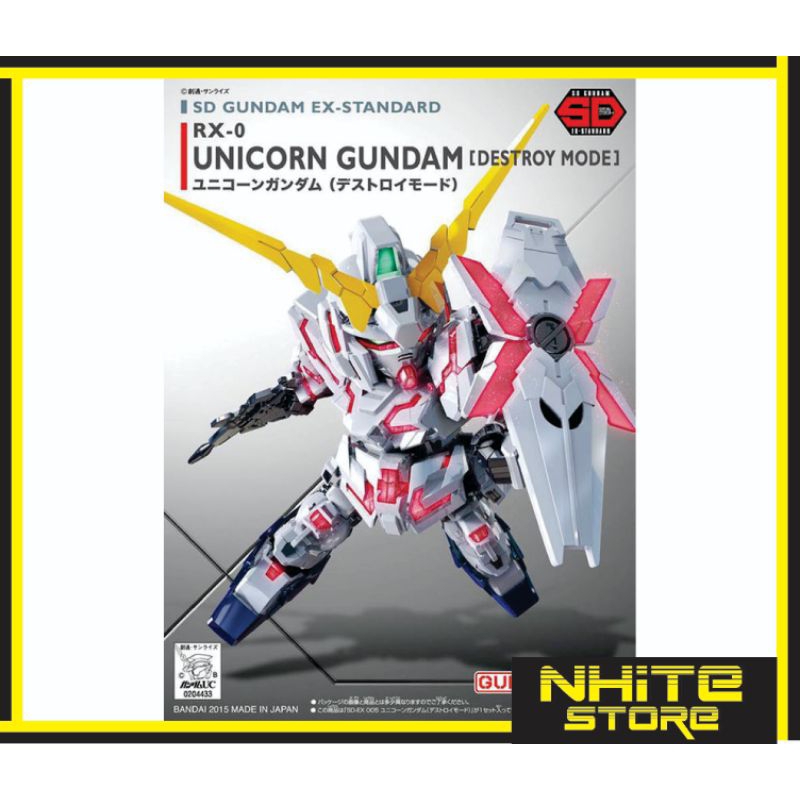 BANDAI GUNDAM SD EX-STANDARD UNICORN GUNDAM (DESTROY MODE)