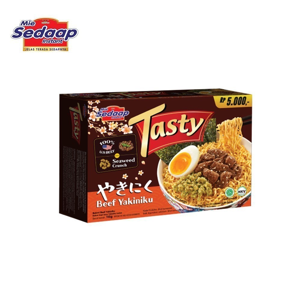 

Tasty Mie Mie Instant Sedaap Beef Yakiniku 115 Gram