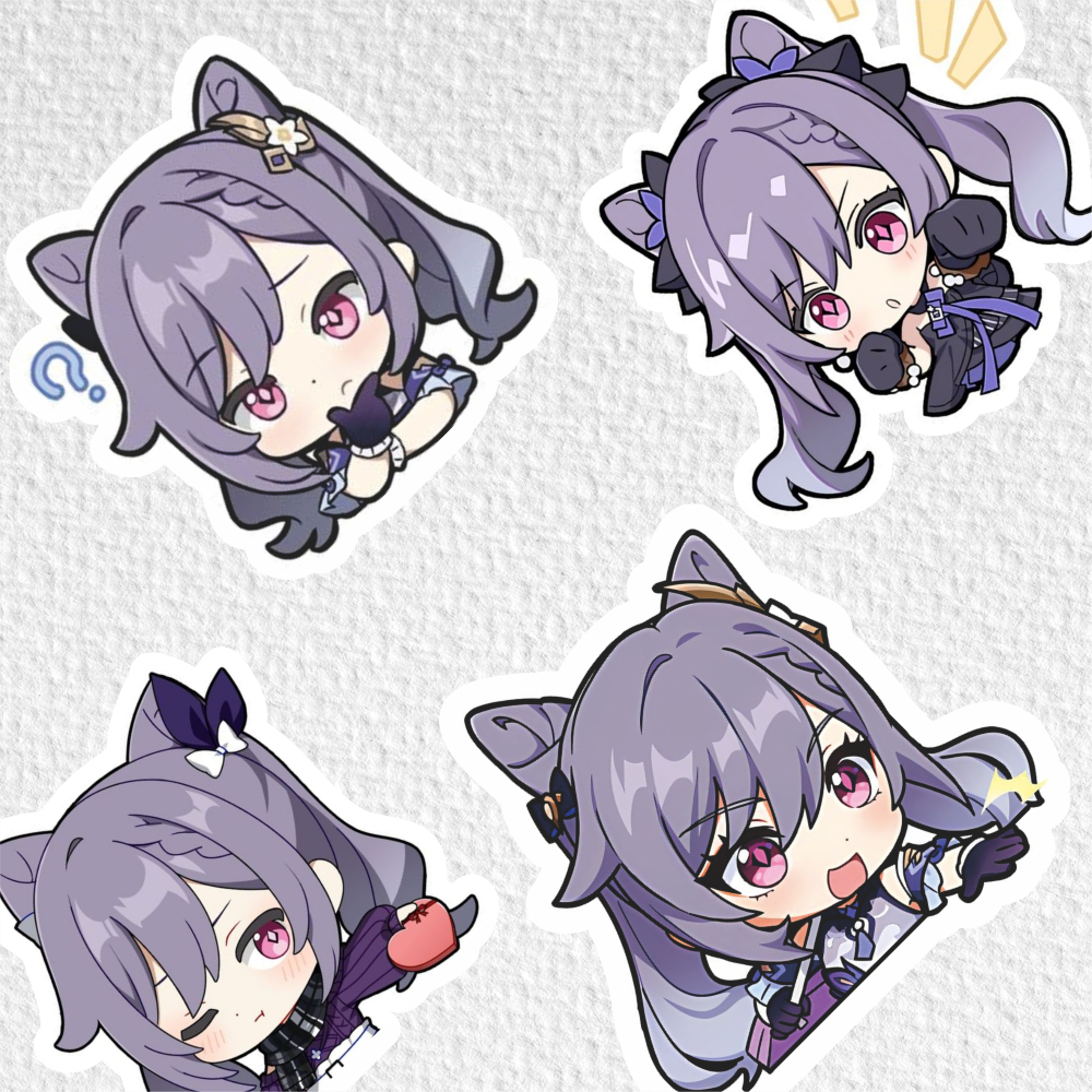 

[ VINYL & CHROMO 7 CM] cetak stiker Game/STIKER MURAH TEMA Ghensin impact [ KEQING ]/stiker label ghanshin impact/lucu/murah merch genshin/keqing