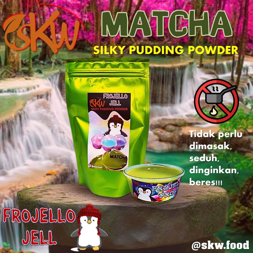 

Frojello Jell Silky Pudding tanpa masak Matcha Greetea 125 gr