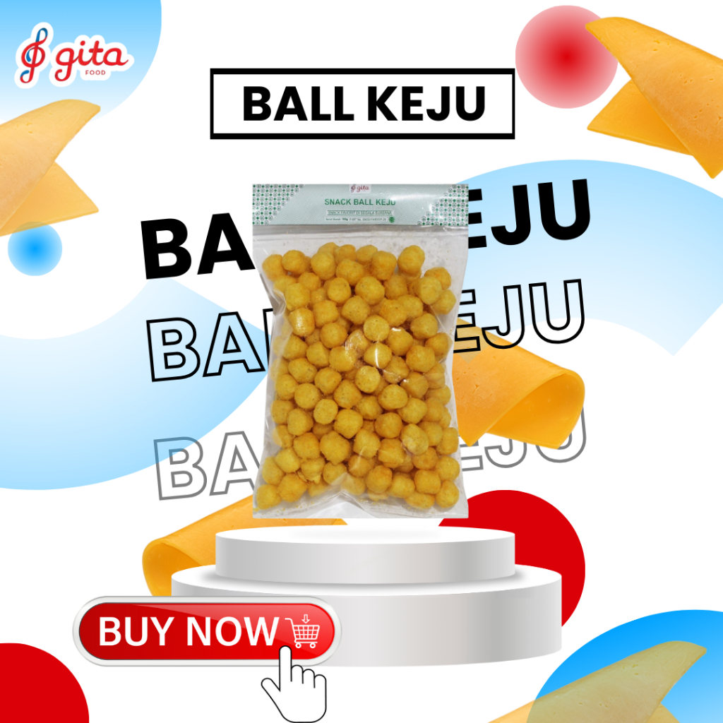 

Snack Ball Rasa Keju Gurih Kemasan [180 g]