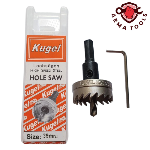 Hole Saw KUGEL HSS 39mm / Mata Bor Besi HSS / Gergaji Lubang Besi
