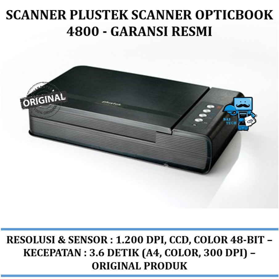 Scanner Plustek Scanner OpticBook 4800